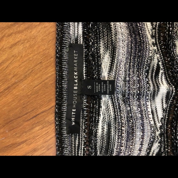 White House Black Market Chevron Tunic Sweater S - Picture 8 of 8